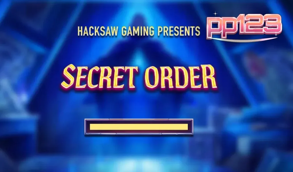 Tampilan visual slot Secret Order dengan tema okultisme dan simbol mistis